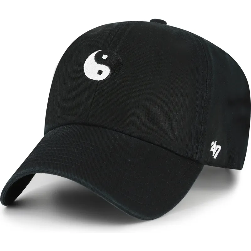 lippikset-kaareva-musta-saadettava-nauha-yin-yang-smiley-clean-up-base-runner-icon-47-brand