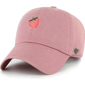 Lippikset kaareva vaaleanpunainen säädettävä nauha Strawberry Fruit Clean Up Base Runner Icon 47 Brand