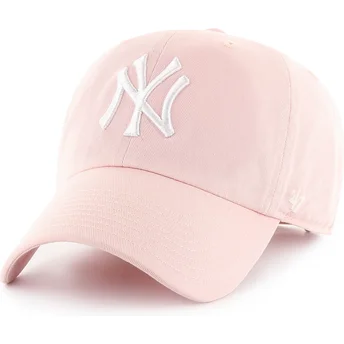 Cap kaareva pink adjustable strap Clean Up New York Yankees MLB 47 Brand