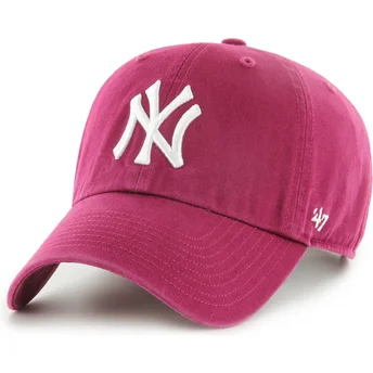Cap kaareva red adjustable strap Clean Up Galaxy New York Yankees MLB 47 Brand
