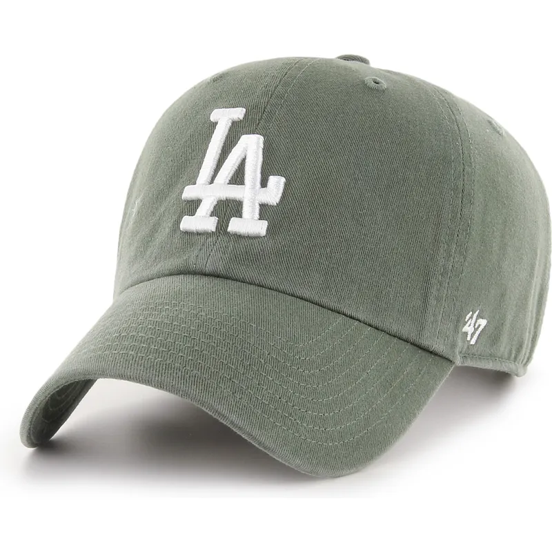 lippikset-kaareva-vihrea-saadettava-nauha-clean-up-los-angeles-dodgers-mlb-47-brand