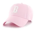 47-brand-curved-brim-clean-up-boston-red-sox-mlb-pink-adjustable-cap