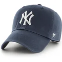 lippikset-kaareva-laivastonsininen-saadettava-nauha-clean-up-new-york-yankees-mlb-47-brand