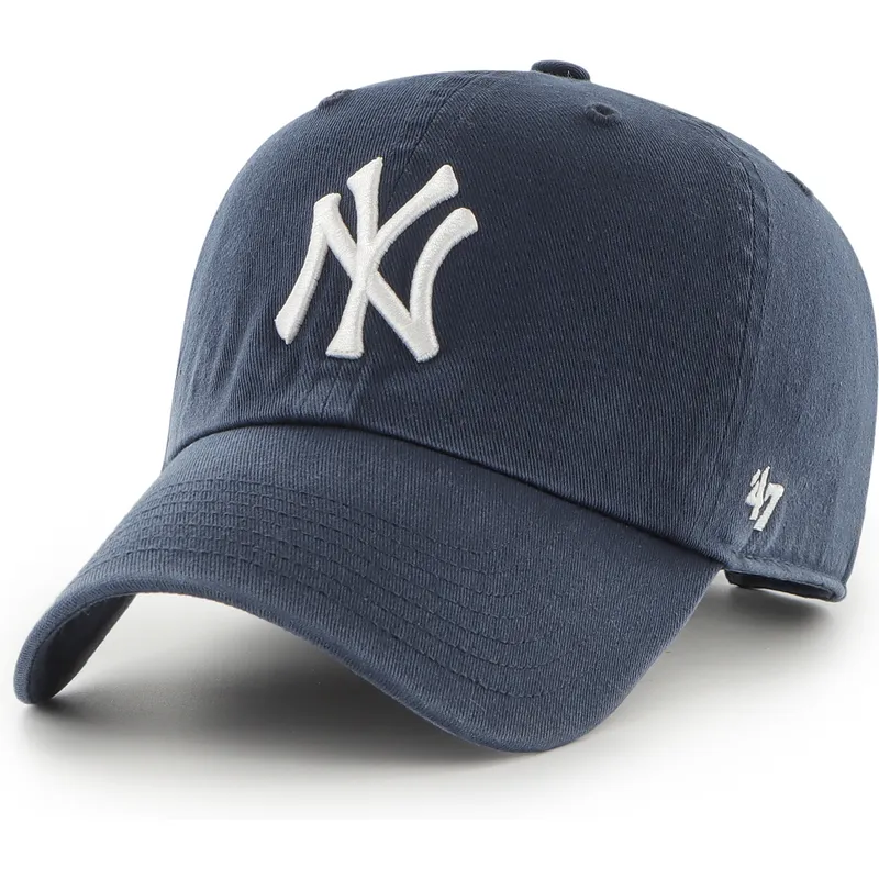 lippikset-kaareva-laivastonsininen-saadettava-nauha-clean-up-new-york-yankees-mlb-47-brand lippikset-kaareva-laivastonsininen-saadettava-nauha-clean-up-new-york-yankees-mlb-47-brand