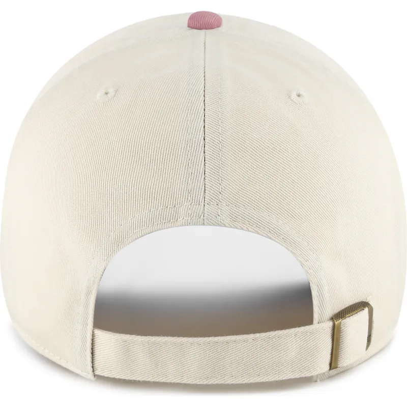 lippikset-kaareva-beige-saadettava-nauha-rosa-clean-up-base-runner-two-tone-new-york-yankees-mlb-47-brand