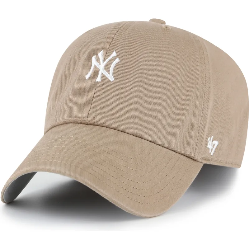 lippikset-kaareva-ruskea-saadettava-nauha-clean-up-base-runner-new-york-yankees-mlb-47-brand