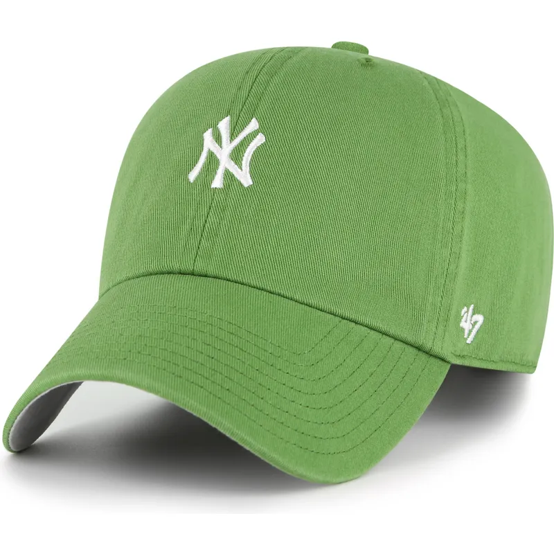lippikset-kaareva-vihrea-saadettava-nauha-clean-up-base-runner-fatigue-green-new-york-yankees-mlb-47-brand
