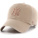lippikset-kaareva-ruskea-saadettava-nauha-clean-up-no-loop-label-new-york-yankees-mlb-47-brand