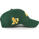 cap-kaareva-green-adjustable-strap-mvp-ballpark-script-shot-oakland-athletics-mlb-47-brand