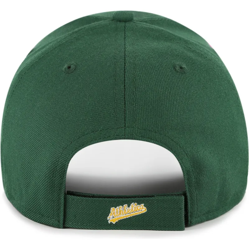 cap-kaareva-green-adjustable-strap-mvp-ballpark-script-shot-oakland-athletics-mlb-47-brand