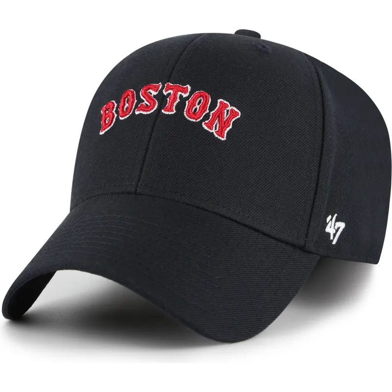 cap-kaareva-navy-blue-adjustable-strap-mvp-ballpark-script-shot-boston-red-sox-mlb-47-brand cap-kaareva-navy-blue-adjustable-strap-mvp-ballpark-script-shot-boston-red-sox-mlb-47-brand