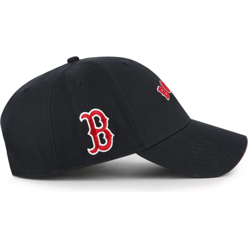 lippikset-kaareva-laivastonsininen-saadettava-nauha-mvp-ballpark-script-shot-boston-red-sox-mlb-47-brand lippikset-kaareva-laivastonsininen-saadettava-nauha-mvp-ballpark-script-shot-boston-red-sox-mlb-47-brand