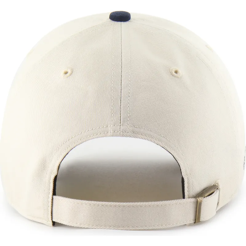 cap-kaareva-beige-adjustable-strap-clean-up-base-runner-sure-shot-two-tone-new-york-yankees-mlb-47-brand
