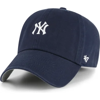 Lippikset kaareva laivastonsininen säädettävä nauha Clean Up Base Runner New York Yankees MLB 47 Brand