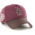 cap-kaareva-red-snapback-granate-mvp-dt-sure-shot-two-tone-cotton-los-angeles-dodgers-mlb-47-brand