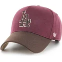 lippikset-kaareva-punainen-snapback-mvp-dt-sure-shot-two-tone-cotton-los-angeles-dodgers-mlb-47-brand