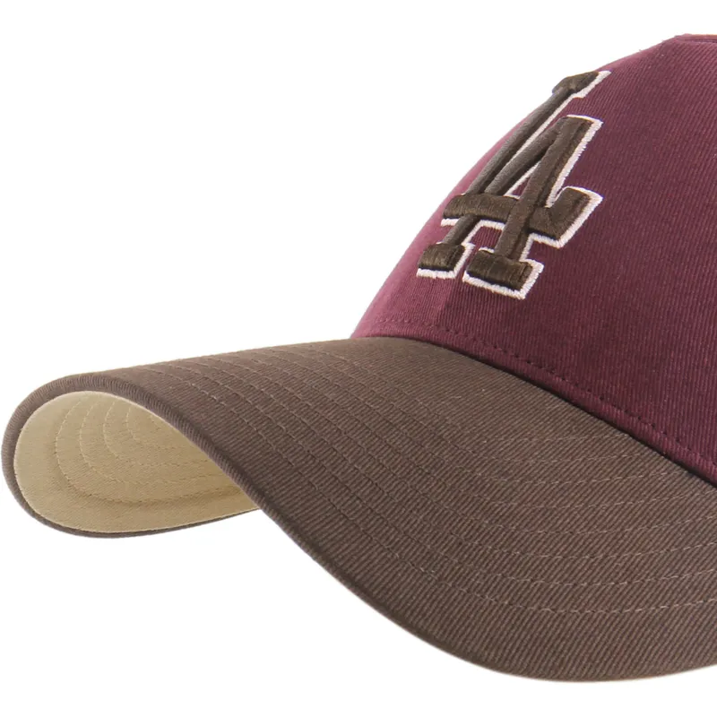cap-kaareva-red-snapback-granate-mvp-dt-sure-shot-two-tone-cotton-los-angeles-dodgers-mlb-47-brand cap-kaareva-red-snapback-granate-mvp-dt-sure-shot-two-tone-cotton-los-angeles-dodgers-mlb-47-brand