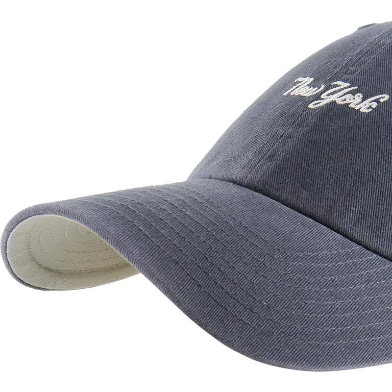 cap-kaareva-navy-blue-adjustable-strap-clean-up-base-runner-script-new-york-yankees-mlb-47-brand