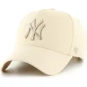 cap-kaareva-beige-snapback-mvp-dt-sure-shot-two-tone-cotton-new-york-yankees-mlb-47-brand