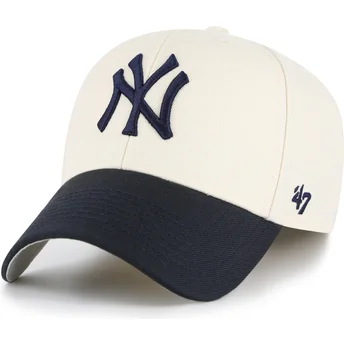 Cap kaareva beige adjustable strap MVP Two Tone New York Yankees MLB 47 Brand