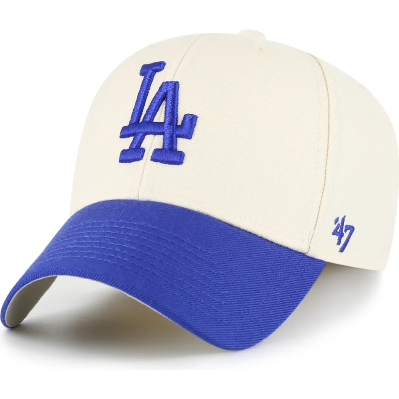 lippikset-kaareva-beige-saadettava-nauha-mvp-two-tone-los-angeles-dodgers-mlb-47-brand