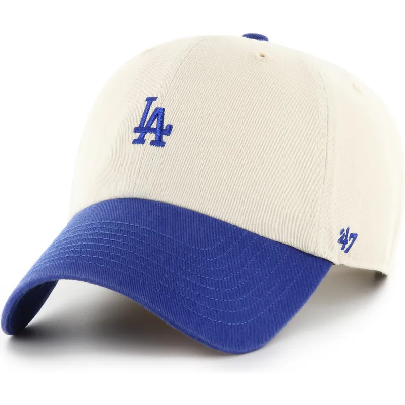 cap-kaareva-beige-adjustable-strap-clean-up-base-runner-sure-shot-two-tone-los-angeles-dodgers-mlb-47-brand cap-kaareva-beige-adjustable-strap-clean-up-base-runner-sure-shot-two-tone-los-angeles-dodgers-mlb-47-brand