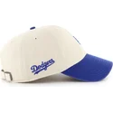 cap-kaareva-beige-adjustable-strap-clean-up-base-runner-sure-shot-two-tone-los-angeles-dodgers-mlb-47-brand