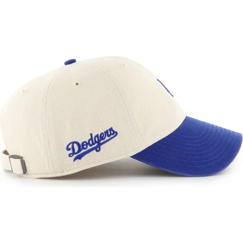 cap-kaareva-beige-adjustable-strap-clean-up-base-runner-sure-shot-two-tone-los-angeles-dodgers-mlb-47-brand cap-kaareva-beige-adjustable-strap-clean-up-base-runner-sure-shot-two-tone-los-angeles-dodgers-mlb-47-brand