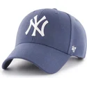 47-brand-curved-brim-mvp-timber-blue-new-york-yankees-mlb-blue-snapback-cap