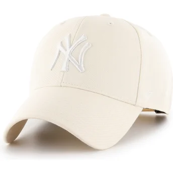 Lippikset kaareva beige snapback MVP Natural New York Yankees MLB 47 Brand