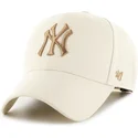 lippikset-kaareva-beige-snapback-mvp-new-york-yankees-mlb-47-brand