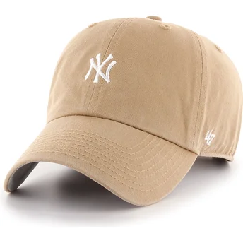 Cap kaareva khaki adjustable strap Clean Up Base Runner New York Yankees MLB 47 Brand