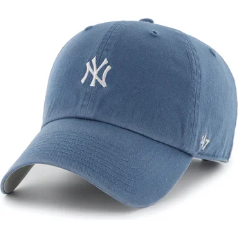 Lippikset kaareva sininen säädettävä nauha Clean Up Base Runner New York Yankees MLB 47 Brand