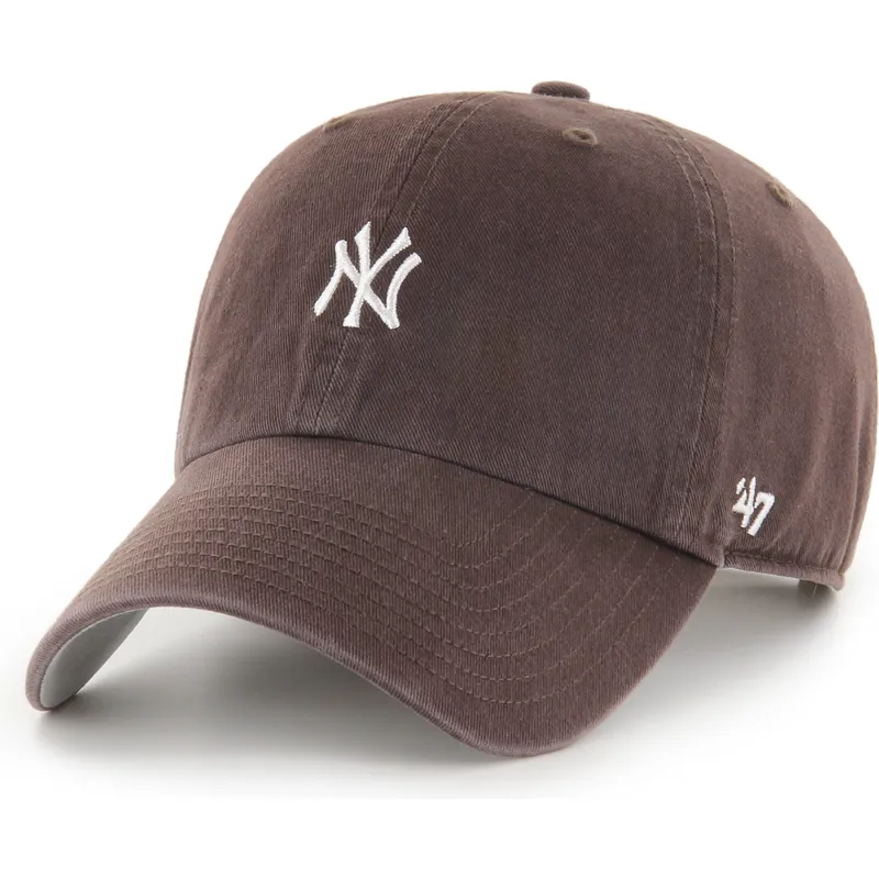 lippikset-kaareva-ruskea-saadettava-nauha-clean-up-base-runner-mini-new-york-yankees-mlb-47-brand