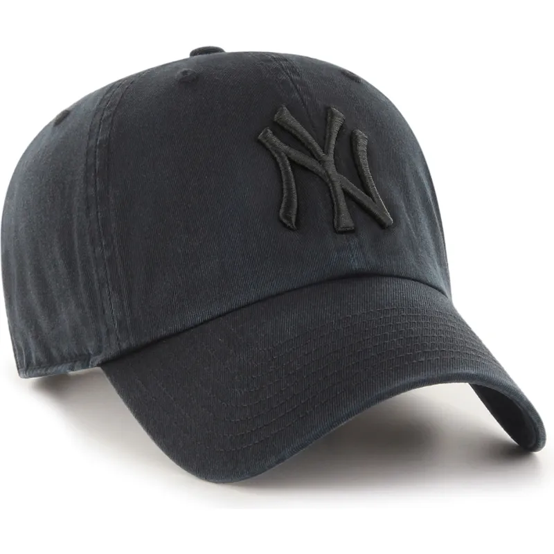 lippikset-kaareva-musta-saadettava-nauha-clean-up-new-york-yankees-mlb-47-brand lippikset-kaareva-musta-saadettava-nauha-clean-up-new-york-yankees-mlb-47-brand