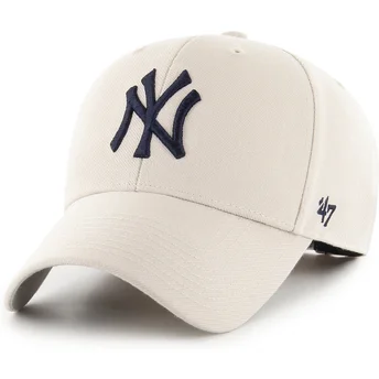 Lippikset kaareva beige säädettävä nauha MVP New York Yankees MLB 47 Brand