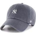 lippikset-kaareva-laivastonsininen-saadettava-nauha-clean-up-base-runner-vintage-new-york-yankees-mlb-47-brand