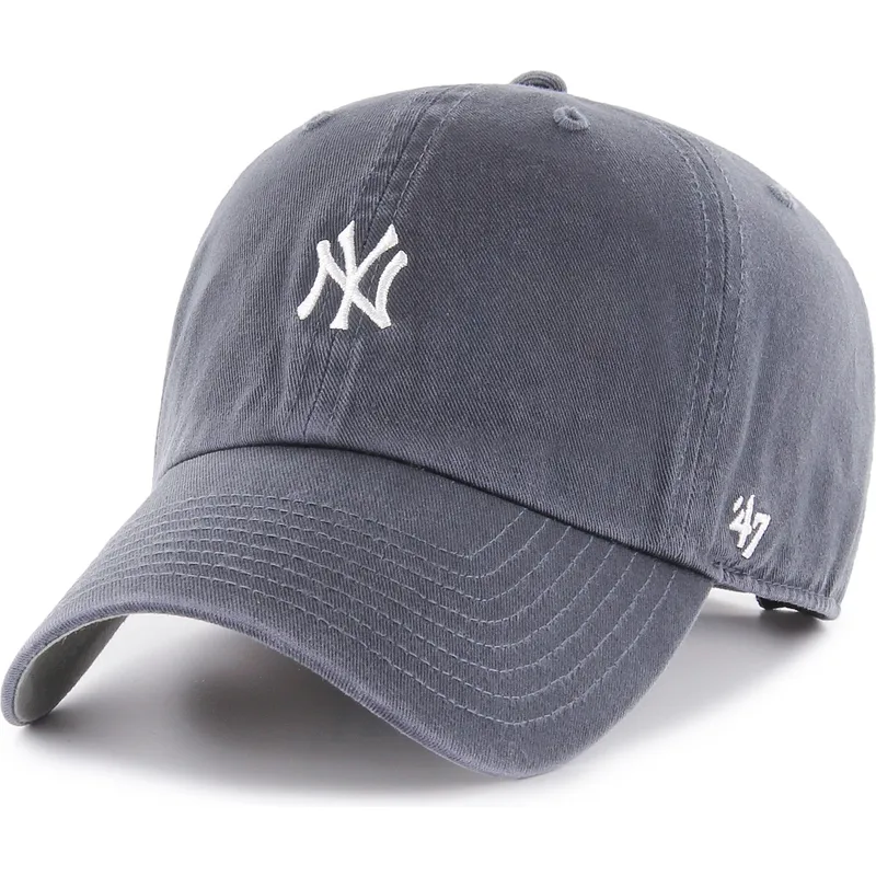 lippikset-kaareva-laivastonsininen-saadettava-nauha-clean-up-base-runner-vintage-new-york-yankees-mlb-47-brand