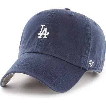 Lippikset kaareva laivastonsininen säädettävä nauha Clean Up Base Runner Los Angeles Dodgers MLB 47 Brand
