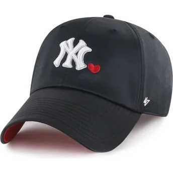 Cap kaareva black adjustable strap Clean Up With Love New York Yankees MLB 47 Brand