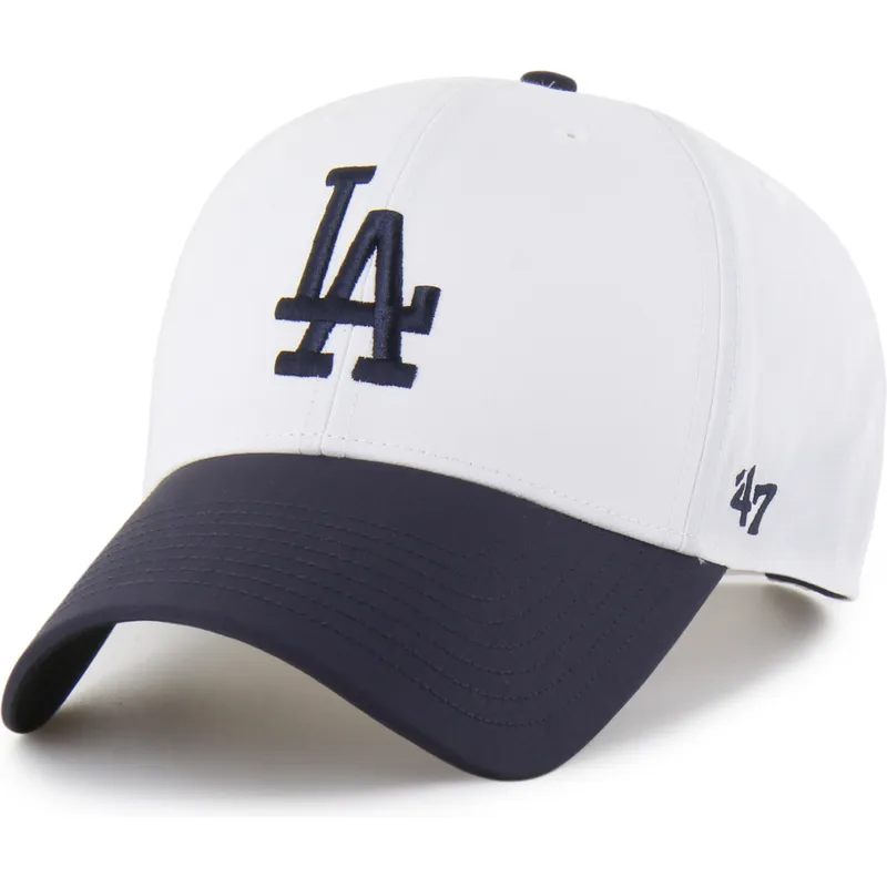 lippikset-kaareva-valkoinen-snapback-mvp-brrr-two-tone-los-angeles-dodgers-mlb-47-brand