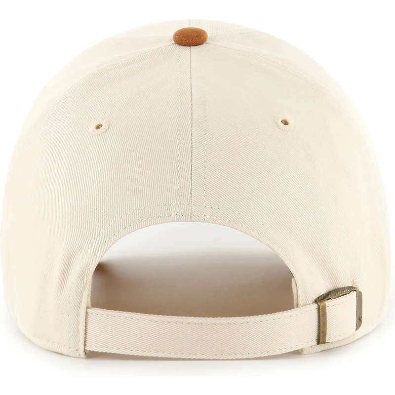 lippikset-kaareva-beige-saadettava-nauha-clean-up-mini-script-suede-visor-los-angeles-dodgers-mlb-47-brand
