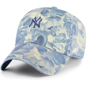 Lippikset kaareva sininen säädettävä nauha Clean Up Gardenia New York Yankees MLB 47 Brand