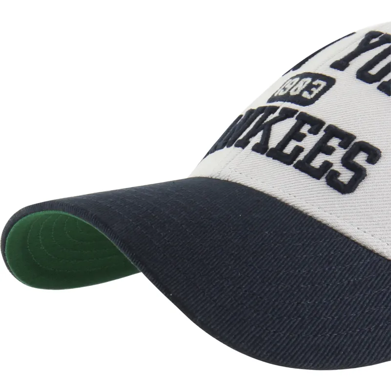 lippikset-kaareva-beige-saadettava-nauha-mvp-broke-line-new-york-yankees-mlb-47-brand
