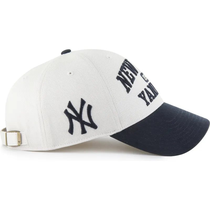 lippikset-kaareva-beige-saadettava-nauha-mvp-broke-line-new-york-yankees-mlb-47-brand
