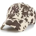 lippikset-kaareva-ruskea-saadettava-nauha-clean-up-bessie-new-york-yankees-mlb-47-brand