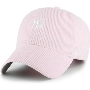 Cap kaareva pink adjustable strap Clean Up Cord Base Runner New York Yankees MLB 47 Brand