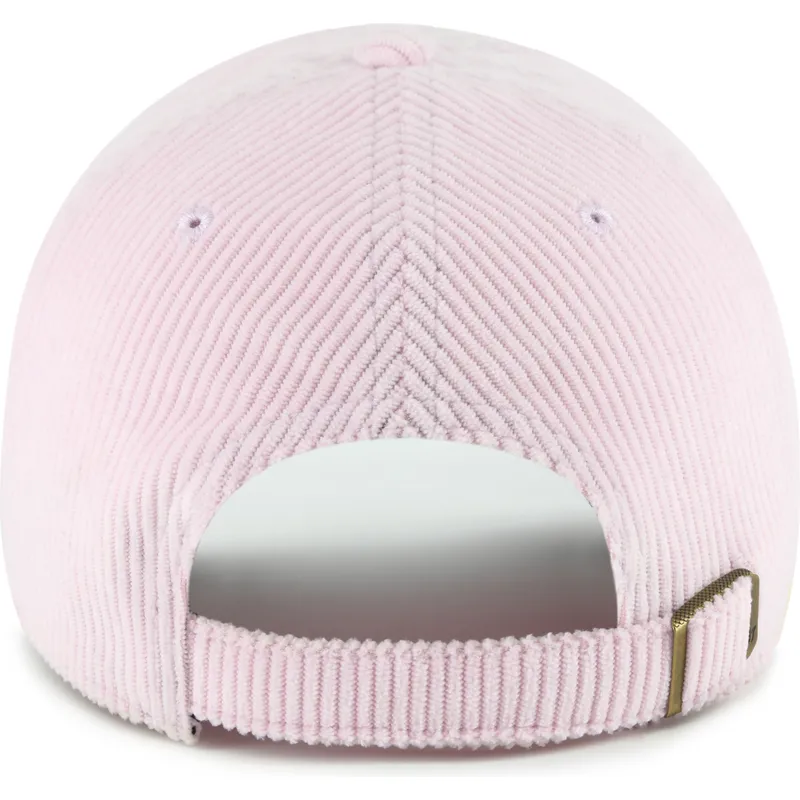 cap-kaareva-pink-adjustable-strap-clean-up-cord-base-runner-new-york-yankees-mlb-47-brand