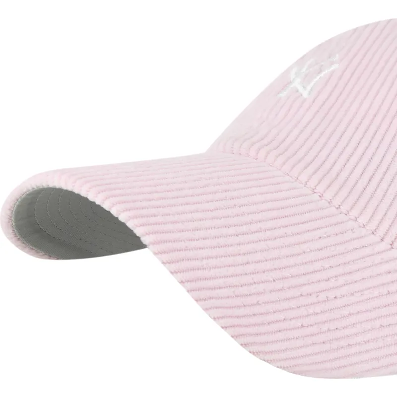 cap-kaareva-pink-adjustable-strap-clean-up-cord-base-runner-new-york-yankees-mlb-47-brand