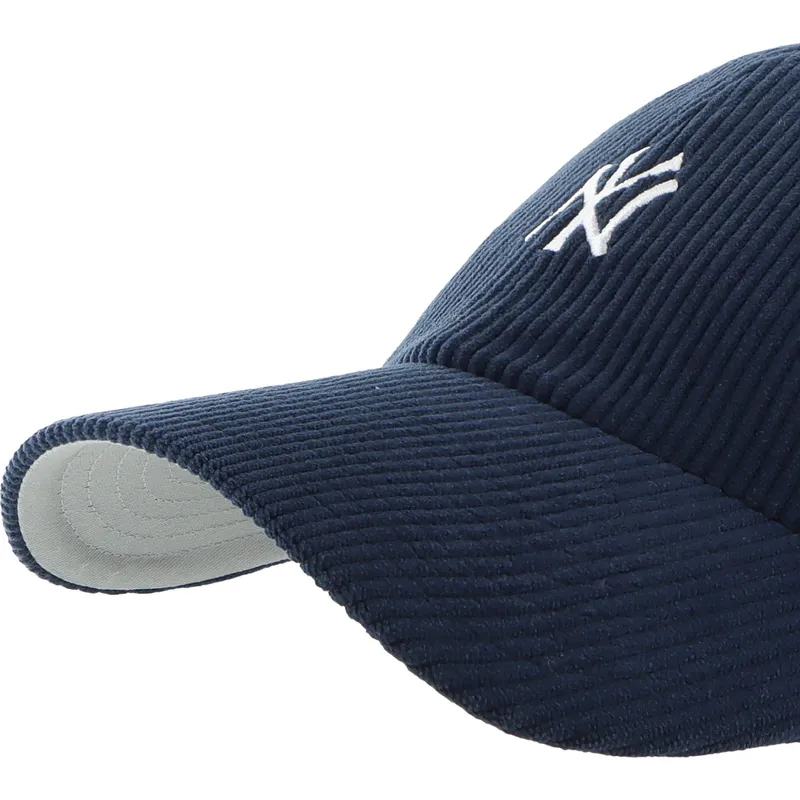 cap-kaareva-navy-blue-adjustable-strap-clean-up-cord-base-runner-new-york-yankees-mlb-47-brand